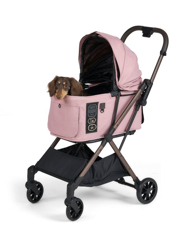 FikaGO FREE TO GO 2.5 Pet Stroller | Auto One-Second Fold-Pet Strollers-FikaGo- Silver Circle Pets