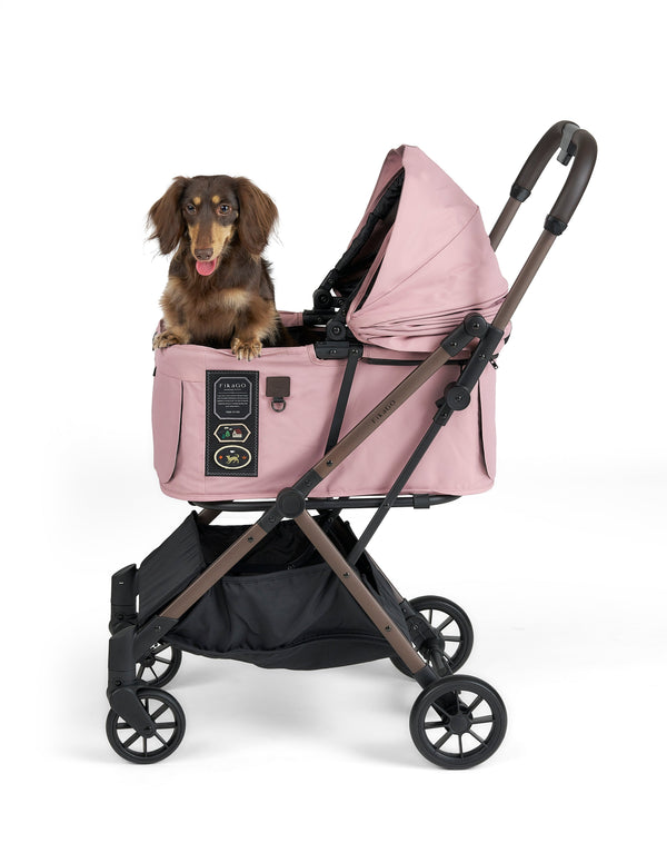 FikaGO FREE TO GO 2.5 Pet Stroller | Auto One-Second Fold-Pet Strollers-FikaGo- Silver Circle Pets