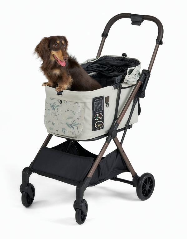 FikaGO FREE TO GO 2.5 Pet Stroller | Auto One-Second Fold-Pet Strollers-FikaGo- Silver Circle Pets