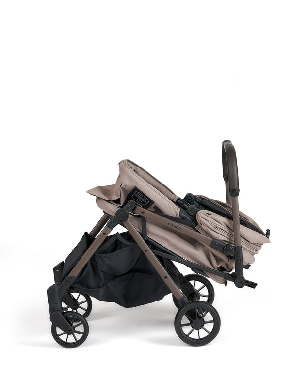 FikaGO FREE TO GO 2.5 Pet Stroller | Auto One-Second Fold-Pet Strollers-FikaGo- Silver Circle Pets