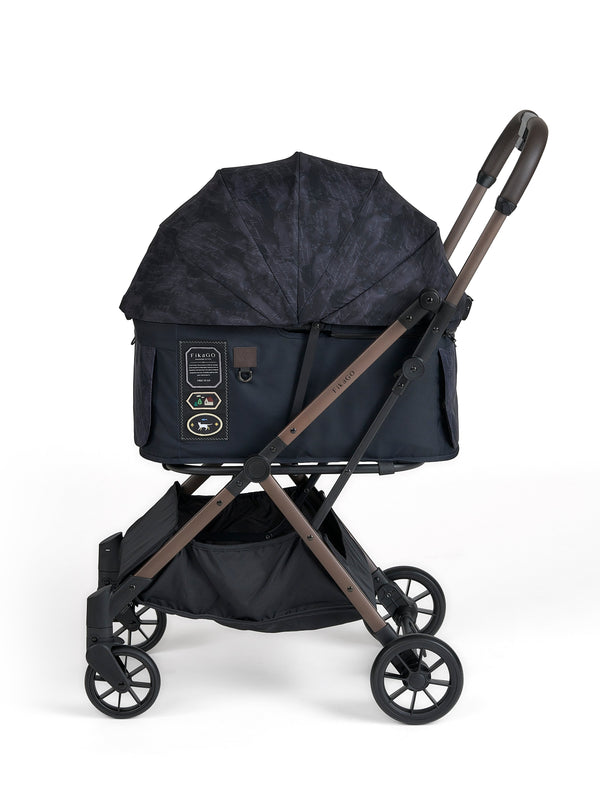 FikaGO FREE TO GO 2.5 Pet Stroller | Auto One-Second Fold-Pet Strollers-FikaGo- Silver Circle Pets