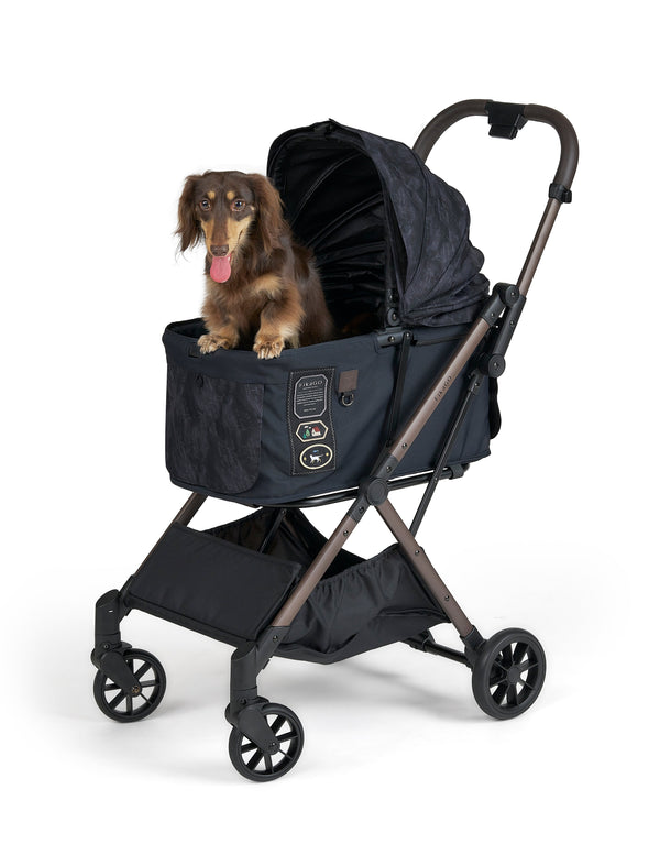 FikaGO FREE TO GO 2.5 Pet Stroller | Auto One-Second Fold-Pet Strollers-FikaGo- Silver Circle Pets