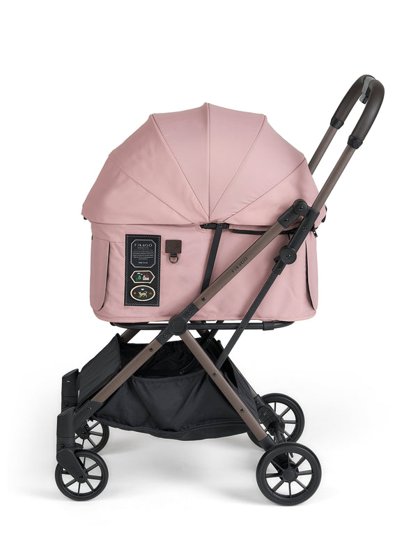 FikaGO FREE TO GO 2.5 Pet Stroller | Auto One-Second Fold-Pet Strollers-FikaGo- Silver Circle Pets