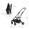 FikaGO GO Pet Stroller Frame | One Click Fold-Pet Strollers-FikaGo- Silver Circle Pets