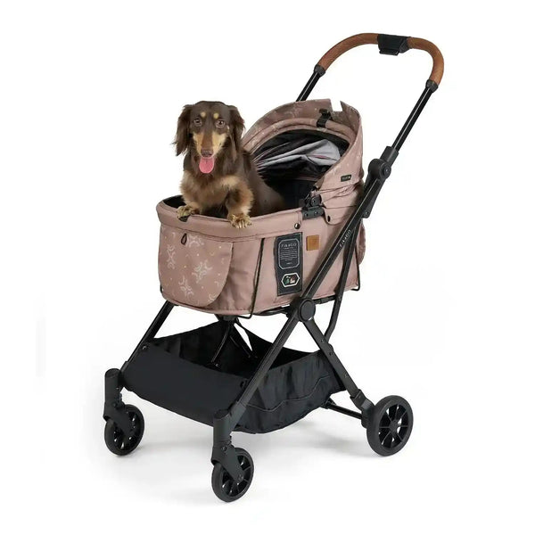 FikaGO GO Pet Stroller Frame | One Click Fold-Pet Strollers-FikaGo- Silver Circle Pets