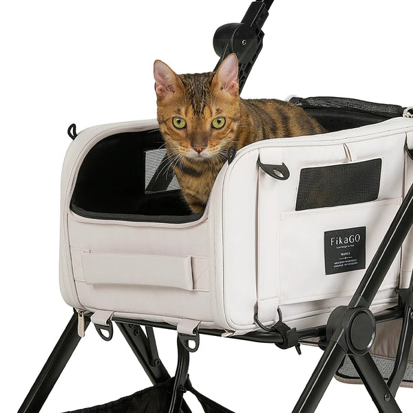 FikaGO GO Straps – Truffle and Truffle Plus Connector Kit-Pet Stroller Accessories-FikaGo- Silver Circle Pets