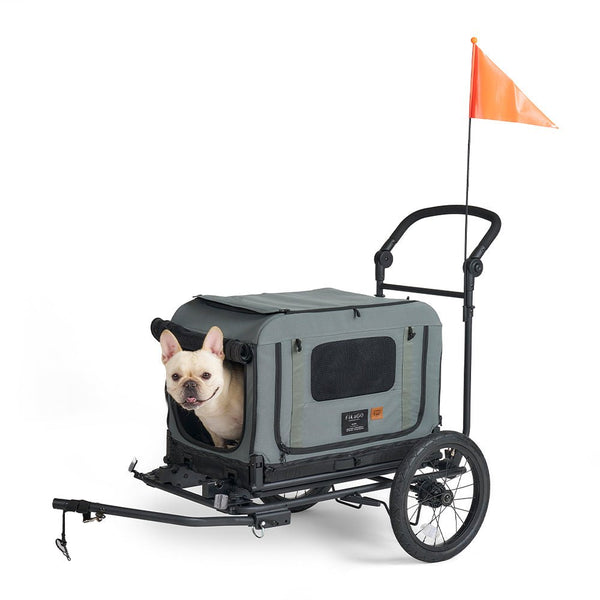 FikaGO King Pet Wagon Tow Bar Kit-Pet Trailer Tow Bar-FikaGo- Silver Circle Pets