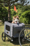 FikaGO King + Queen Pet Wagon | 3-in-1 Wagon & Multi-Size Kennel & Bike Trailer-Pet Trailer-FikaGo- Silver Circle Pets