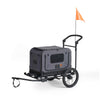 FikaGO King + Queen Pet Wagon | 3-in-1 Wagon & Multi-Size Kennel & Bike Trailer-Pet Trailer-FikaGo- Silver Circle Pets