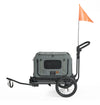 FikaGO King + Queen Pet Wagon | 3-in-1 Wagon & Multi-Size Kennel & Bike Trailer-Pet Trailer-FikaGo- Silver Circle Pets