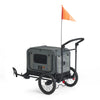 FikaGO King + Queen Pet Wagon | 3-in-1 Wagon & Multi-Size Kennel & Bike Trailer-Pet Trailer-FikaGo- Silver Circle Pets
