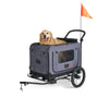 FikaGO King + Queen Pet Wagon | 3-in-1 Wagon & Multi-Size Kennel & Bike Trailer-Pet Trailer-FikaGo- Silver Circle Pets