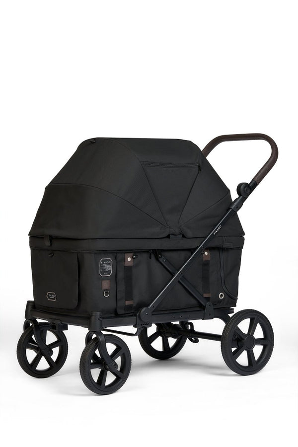 FikaGO KROSS Large Pet Wagon | 100kg Capacity Push & Pull System-Pet Strollers-FikaGo- Silver Circle Pets