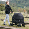 FikaGO KROSS Large Pet Wagon | 100kg Capacity Push & Pull System-Pet Strollers-FikaGo- Silver Circle Pets