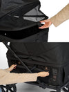 FikaGO KROSS Large Pet Wagon | 100kg Capacity Push & Pull System-Pet Strollers-FikaGo- Silver Circle Pets
