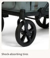 FikaGO KROSS Large Pet Wagon | 100kg Capacity Push & Pull System-Pet Strollers-FikaGo- Silver Circle Pets