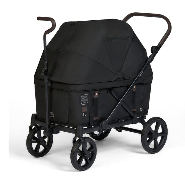 FikaGO KROSS Large Pet Wagon | 100kg Capacity Push & Pull System-Pet Strollers-FikaGo- Silver Circle Pets
