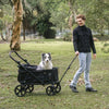 FikaGO KROSS Large Pet Wagon | 100kg Capacity Push & Pull System-Pet Strollers-FikaGo- Silver Circle Pets