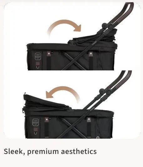 FikaGO KROSS Large Pet Wagon | 100kg Capacity Push & Pull System-Pet Strollers-FikaGo- Silver Circle Pets