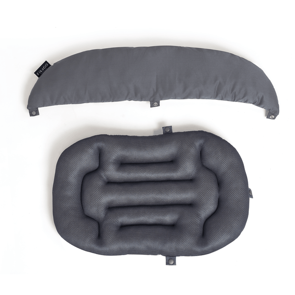FikaGO Mushroom Pet Stroller Pillow & Curve Cushion-Pet Stroller Accessories-FikaGo- Silver Circle Pets