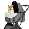 FikaGO Pet Pram Cushion | Reversible & Magnetic-Pet Stroller Accessories-FikaGo- Silver Circle Pets