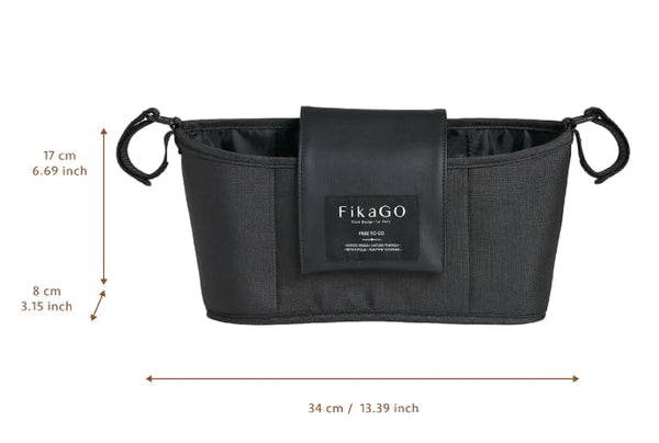 FikaGO Pet Stroller Organiser-Pet Stroller Accessories-FikaGo- Silver Circle Pets