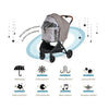 FikaGO Rain Cover for Pet Stroller | All-Weather Protection-Rain Cover-FikaGo- Silver Circle Pets