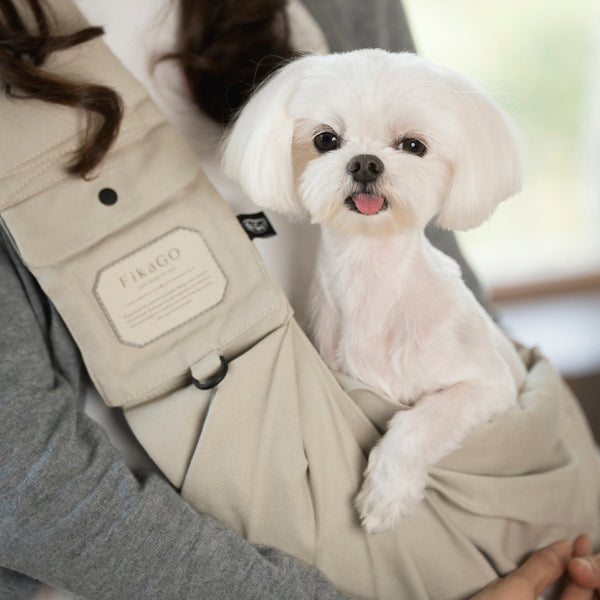 FikaGO Sling Pet Carrier-Pet Carrier-FikaGo- Silver Circle Pets