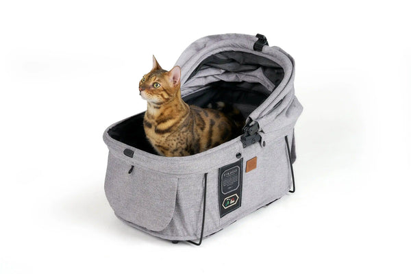 FikaGO Sway 2 Pet Carrier | 3-in-1 Car Seat & Stroller-Pet Carrier-FikaGo- Silver Circle Pets