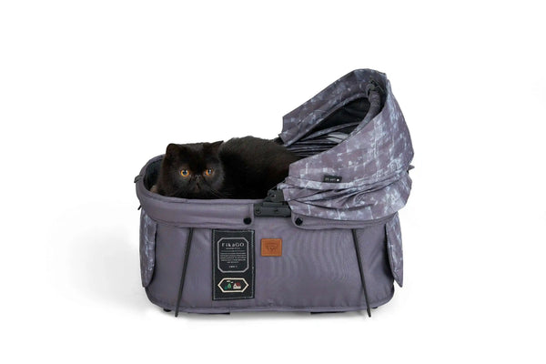 FikaGO Sway 2 Pet Carrier | 3-in-1 Car Seat & Stroller-Pet Carrier-FikaGo- Silver Circle Pets