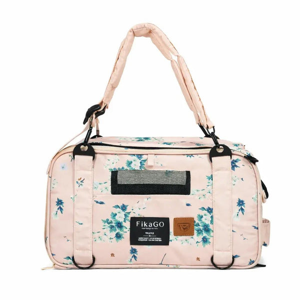 FikaGO Truffle | 6-in-1 Folding Pet Carrier | Airline Approved-Pet Carrier-FikaGo- Silver Circle Pets