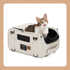 FikaGO Truffle | 6-in-1 Folding Pet Carrier | Airline Approved-Pet Carrier-FikaGo- Silver Circle Pets
