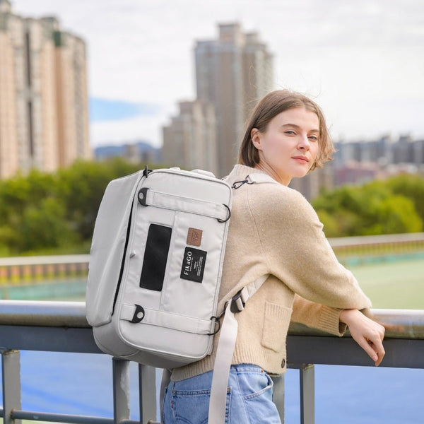 FikaGO Truffle | 6-in-1 Folding Pet Carrier | Airline Approved-Pet Carrier-FikaGo- Silver Circle Pets
