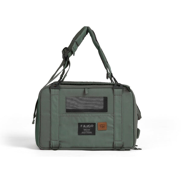FikaGO Truffle Plus | 6-in-1 Folding Pet Carrier-Pet Carrier-FikaGo- Silver Circle Pets