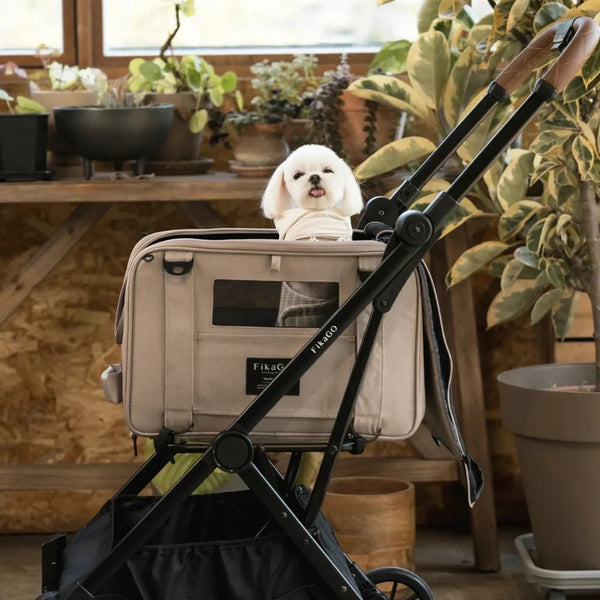 FikaGO Truffle Plus | 6-in-1 Folding Pet Carrier-Pet Carrier-FikaGo- Silver Circle Pets