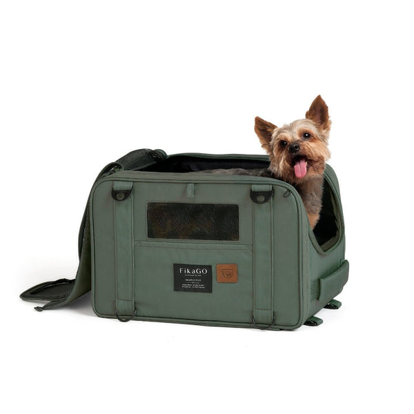 FikaGO Truffle Plus | 6-in-1 Folding Pet Carrier-Pet Carrier-FikaGo- Silver Circle Pets