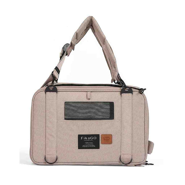 FikaGO Truffle Plus | 6-in-1 Folding Pet Carrier-Pet Carrier-FikaGo- Silver Circle Pets