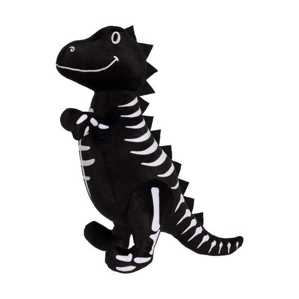 Fringe Studio Trick Rawr Treat Plush Dog Toy | Glow-in-the-Dark-Dog Toy-Fringe Studio- Silver Circle Pets