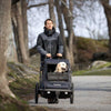 Hamax Pluto Multi-functional Dog Stroller & Dog Bike Trailer | Large-Pet Strollers-Hamax- Silver Circle Pets