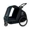 Hamax Pluto Multi-functional Dog Stroller & Dog Bike Trailer | Large-Pet Strollers-Hamax- Silver Circle Pets
