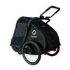 Hamax Pluto Multi-functional Dog Stroller & Dog Bike Trailer | Large-Pet Strollers-Hamax- Silver Circle Pets