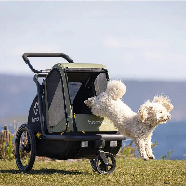 Hamax Pluto Rain Covers-Pet Stroller Accessories-Hamax- Silver Circle Pets
