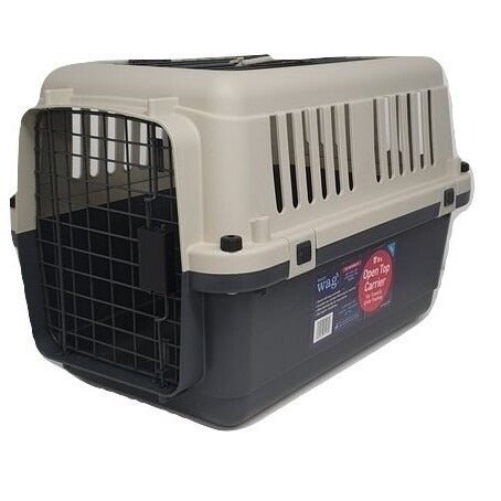 Henry Wag Open Top Pet Travel Crate-Pet Crate-Henry Wag- Silver Circle Pets