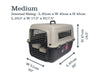 Henry Wag Wheeled Airline Approved Travel Crate | Four Sizes-Pet Crate-Henry Wag- Silver Circle Pets