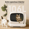 Hoopo Magna | Automatic Self-Cleaning Litter Box | 106L-Cat Litter Box-Hoopo- Silver Circle Pets