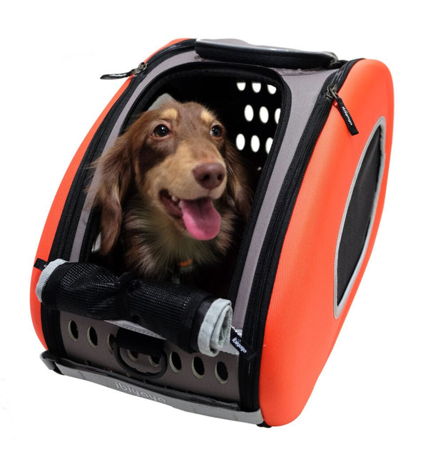Ibiyaya 4-in-1 Pet Carrier & Trolley-Pet Accessories-Ibiyaya- Silver Circle Pets