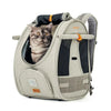 Ibiyaya Adventure Cat Carrier Backpack | Airline-Approved-Pet Accessories-Ibiyaya- Silver Circle Pets