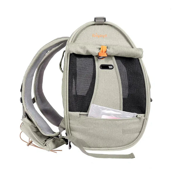 Ibiyaya Adventure Cat Carrier Backpack | Airline-Approved-Pet Accessories-Ibiyaya- Silver Circle Pets