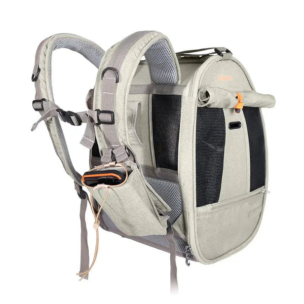 Ibiyaya Adventure Cat Carrier Backpack | Airline-Approved-Pet Accessories-Ibiyaya- Silver Circle Pets