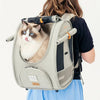 Ibiyaya Adventure Cat Carrier Backpack | Airline-Approved-Pet Accessories-Ibiyaya- Silver Circle Pets